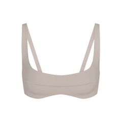 NikeSKIMS STUDIO STRETCH SEAM FRONT MICRO BRA | LINEN