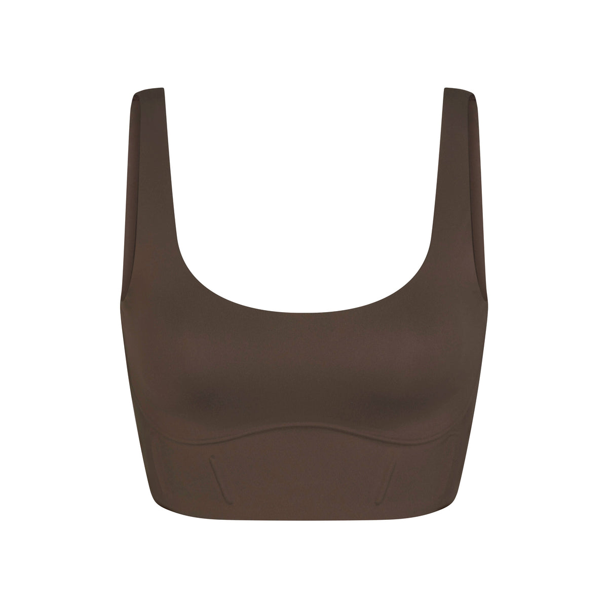 NikeSKIMS MATTE LONGLINE CORSET BRA | DARK SEPIA