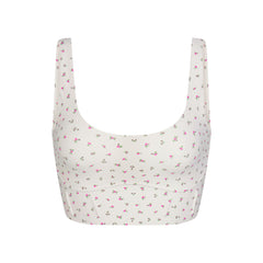 NikeSKIMS MATTE LONGLINE CORSET BRA | DITSY FLORAL PRINT