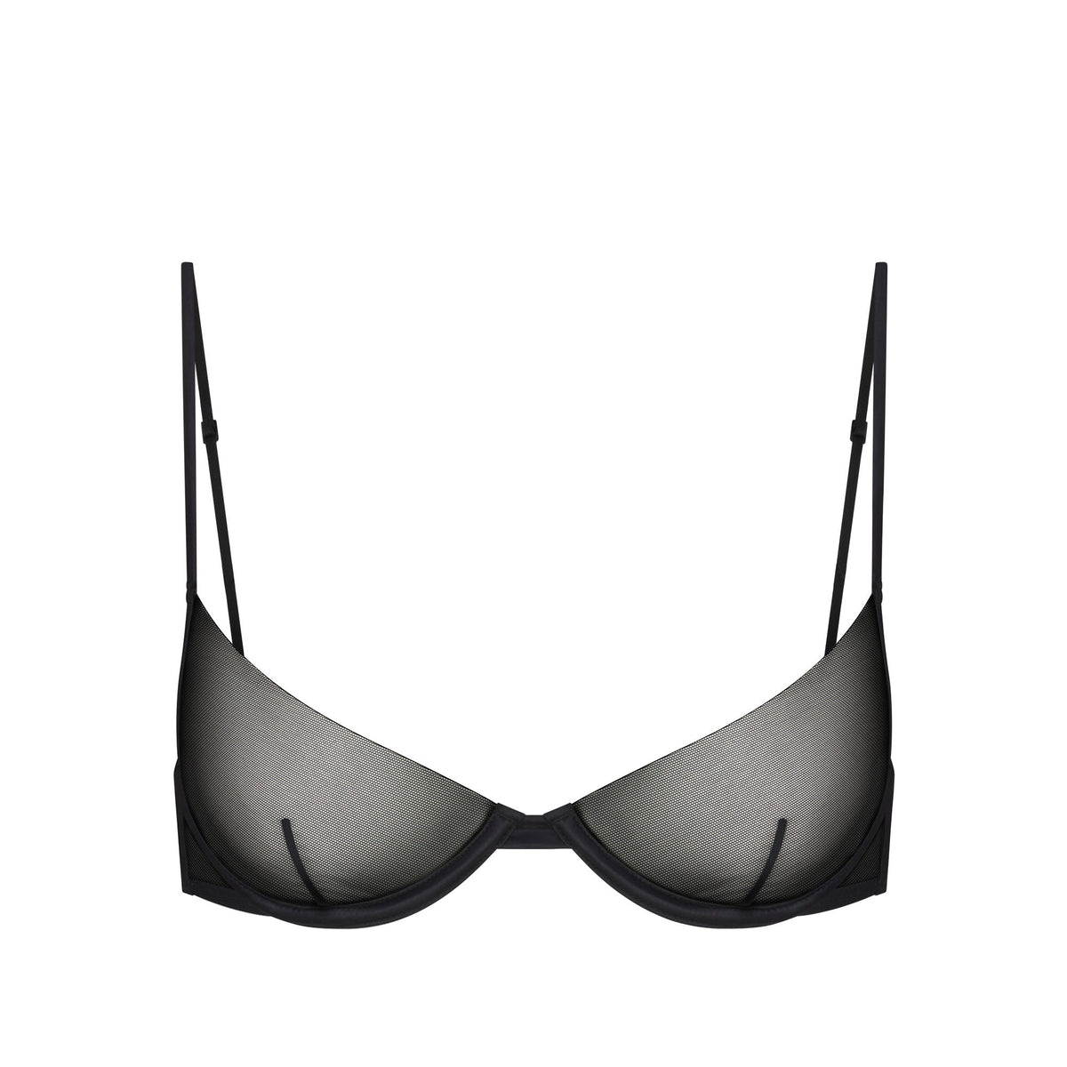 INVISIBLE PLUNGE BRA | OBSIDIAN