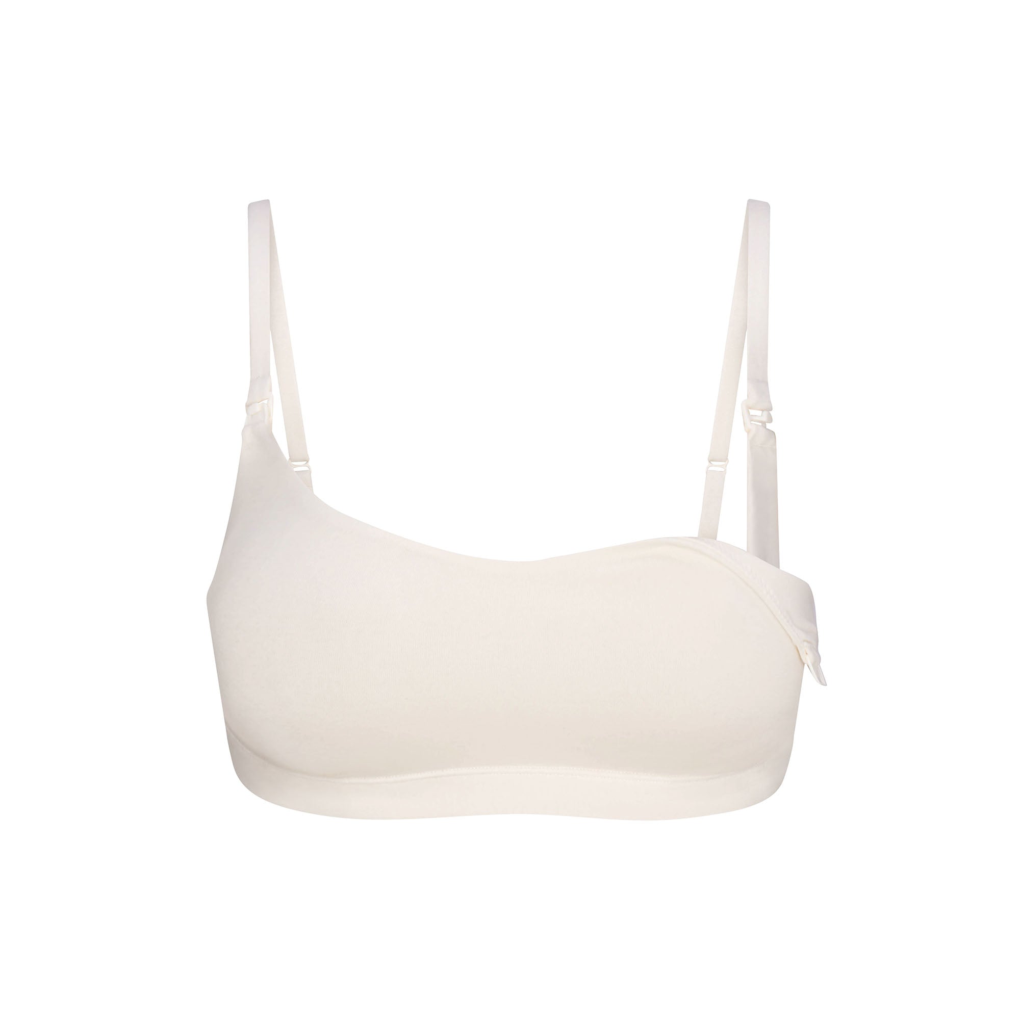 COTTON JERSEY MATERNITY NURSING SCOOP BRALETTE | MARBLE
