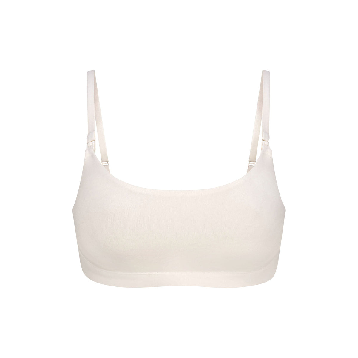 COTTON JERSEY MATERNITY NURSING SCOOP BRALETTE | MARBLE