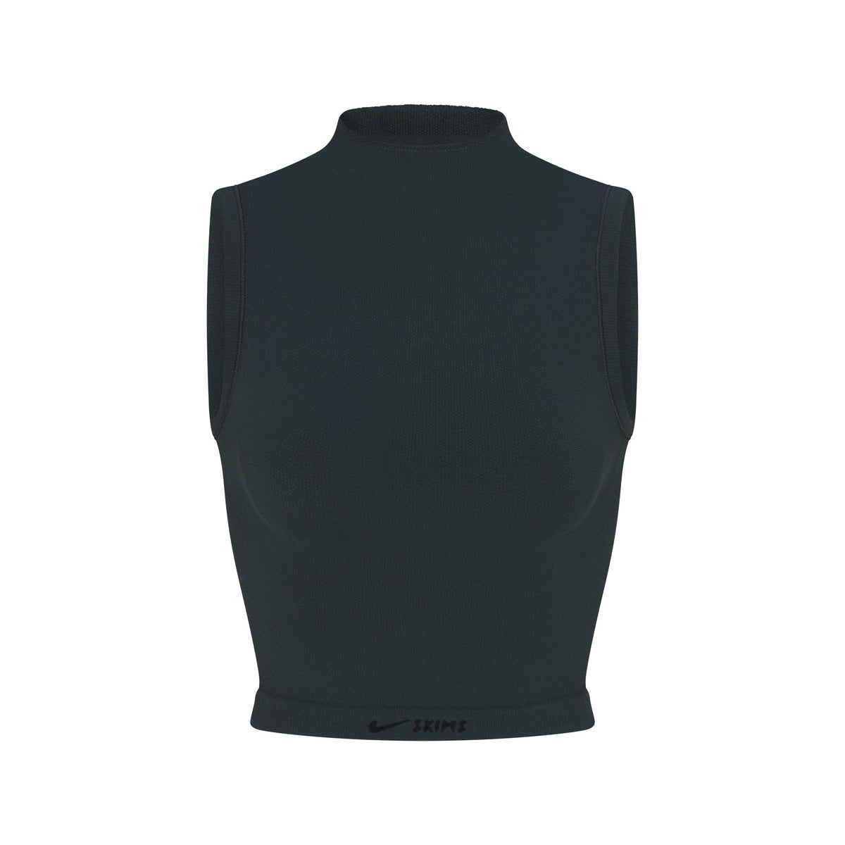 NikeSKIMS VINTAGE SEAMLESS MOCK NECK BRA TOP | DARK TEAL