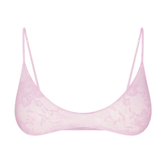 STRETCH LACE SKIMPY SCOOP BRALETTE | BABY PINK
