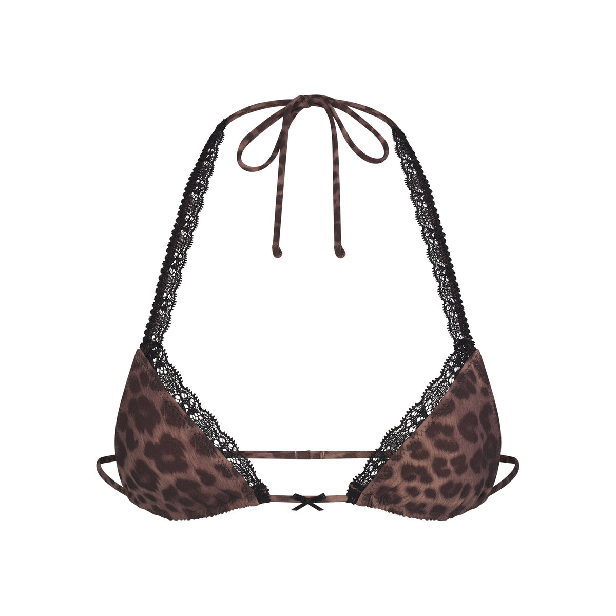 FITS EVERYBODY LACE MICRO BRALETTE | UMBER LEOPARD PRINT