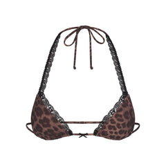 FITS EVERYBODY LACE MICRO BRALETTE | UMBER LEOPARD PRINT