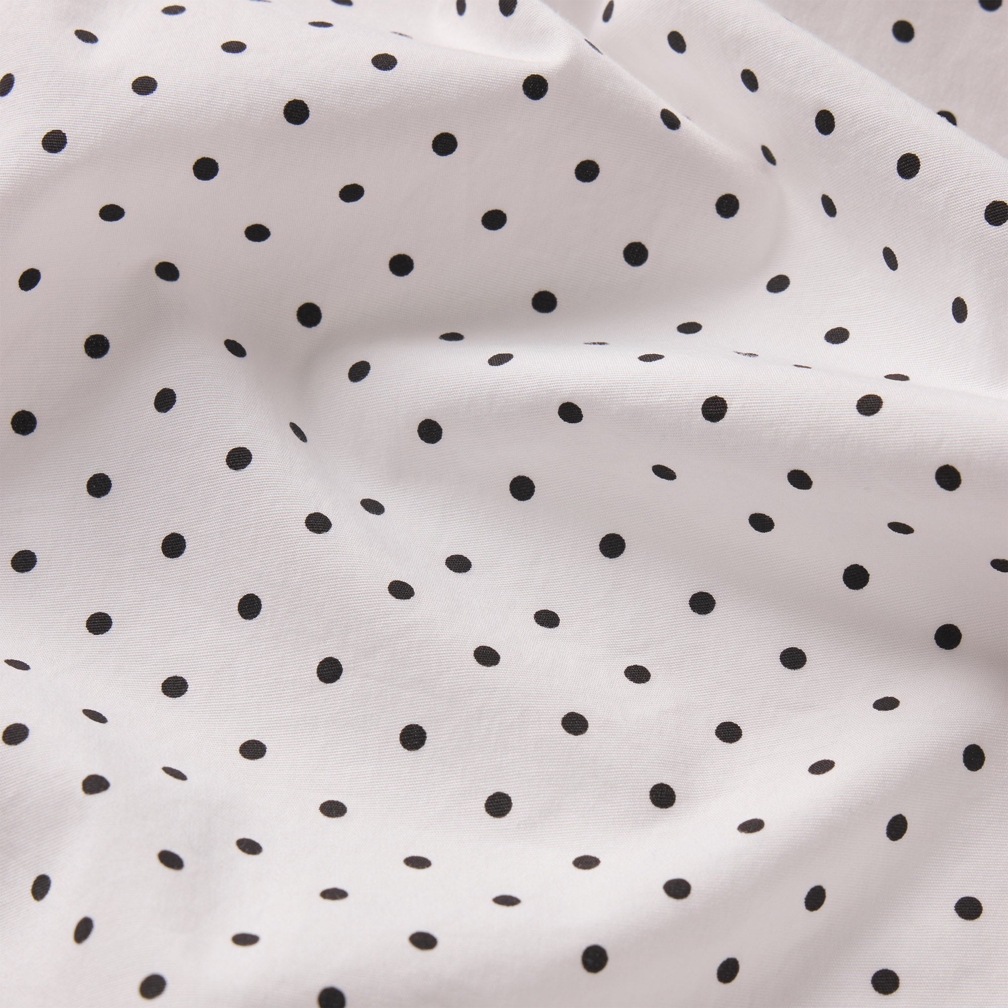 COTTON POPLIN SLEEP STRAIGHT LEG PANT | ONYX DOT PRINT