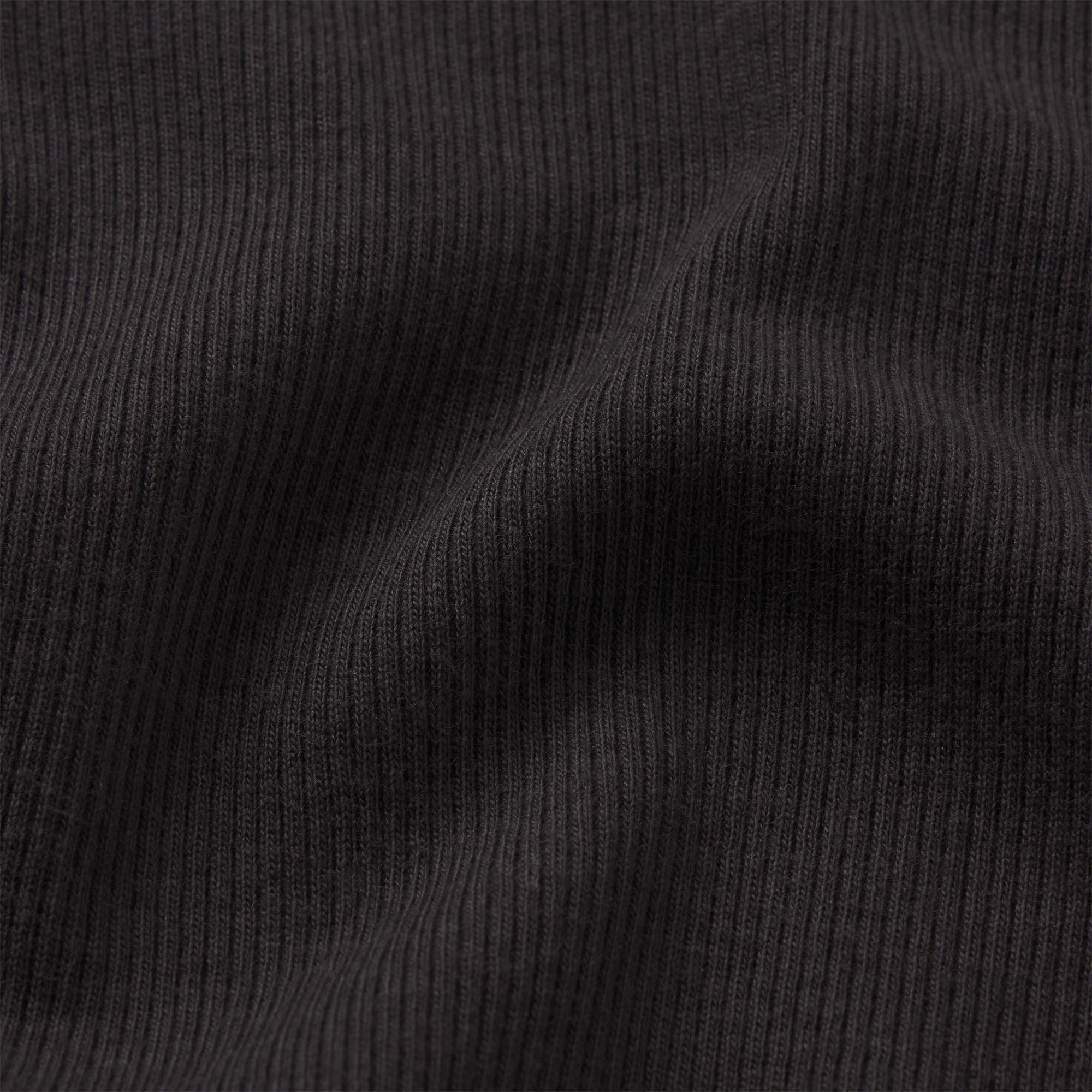 COTTON RIB FOLDOVER MINI SKIRT | SOOT