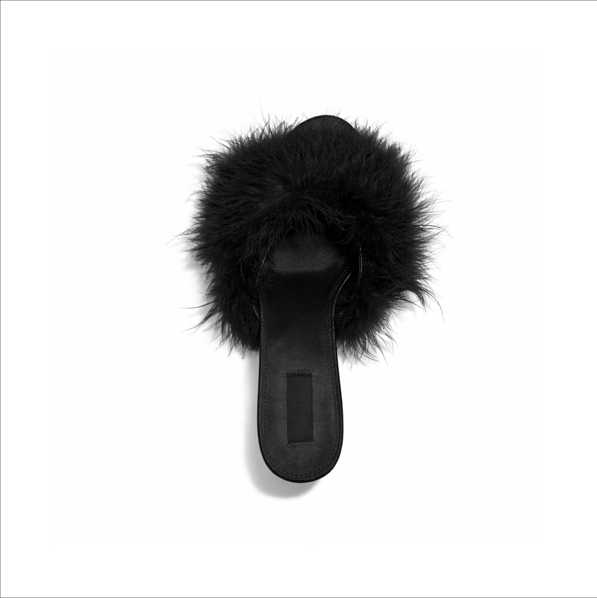 FEATHER KITTEN HEEL | ONYX