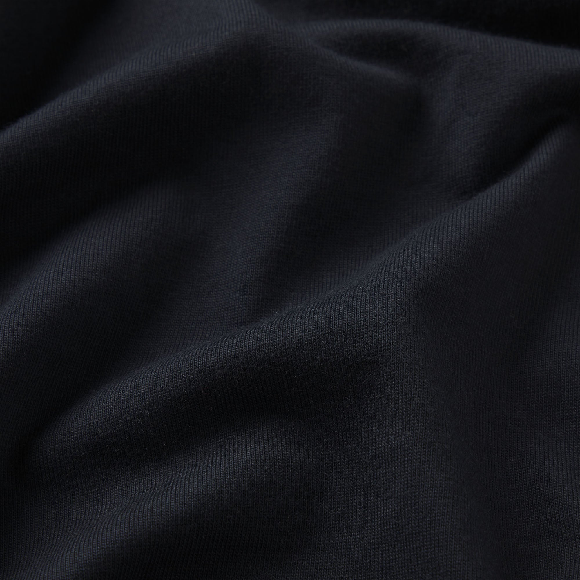 HEAVYWEIGHT COTTON MENS RELAXED CROPPED CREWNECK | OBSIDIAN