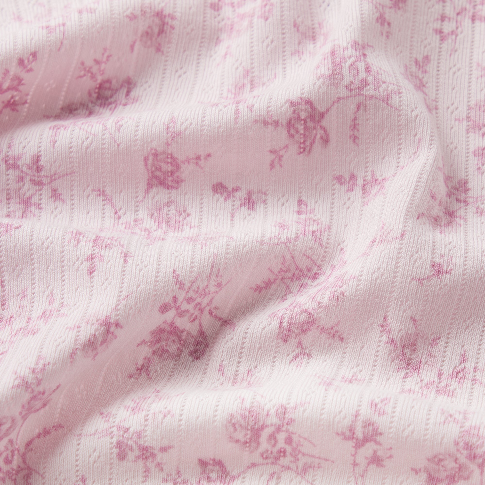 LIGHTWEIGHT COTTON POINTELLE LACE BOY SHORT | BLOOM DAINTY FLORAL