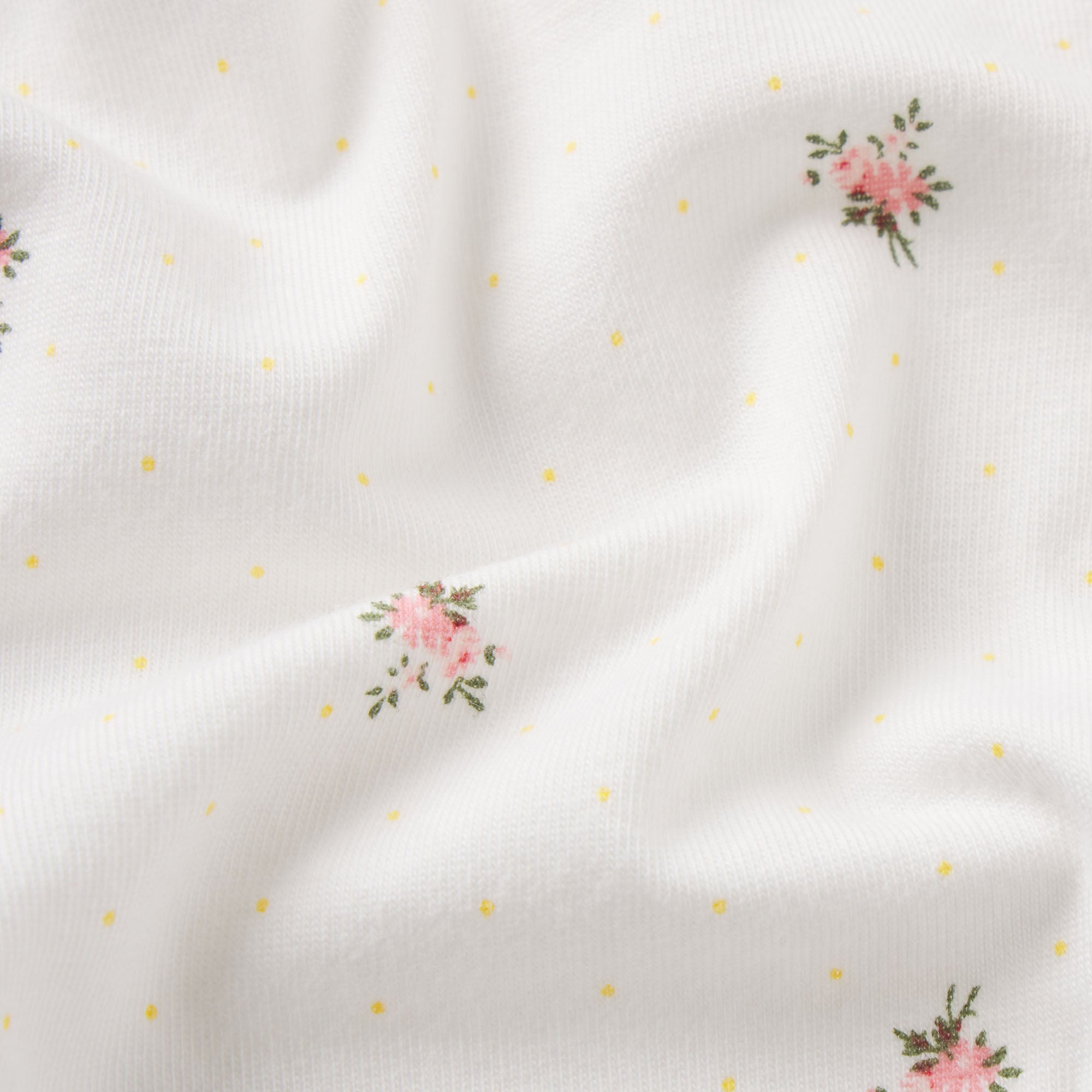 LIGHTWEIGHT COTTON RUCHED BACK HIPSTER 10-PACK | MICRO DOT FLORAL MULTI