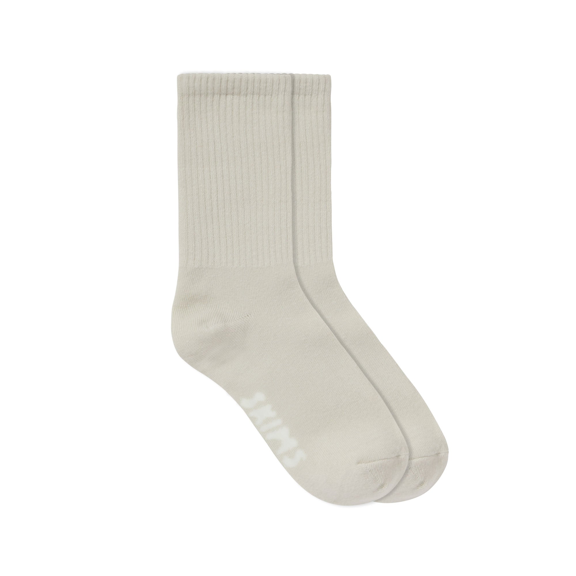 RIBBED CREW SOCK | BONE