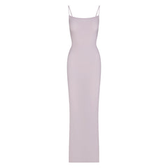 SOFT LOUNGE LONG SLIP DRESS | IRIS MICA