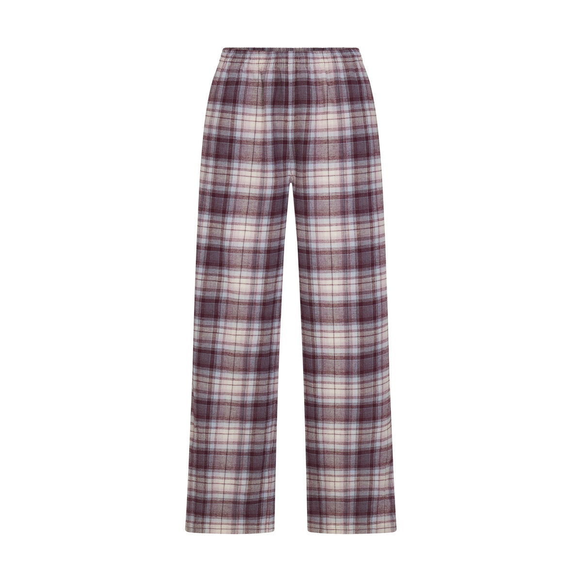 FLANNEL SLEEP OVERSIZED PANT | IRIS MICA PLAID