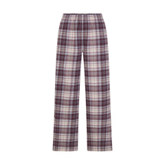 FLANNEL SLEEP OVERSIZED PANT | IRIS MICA PLAID