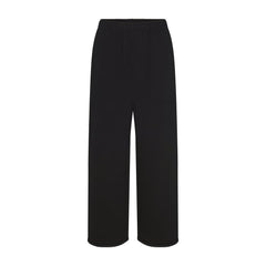 COTTON FLEECE OVERSIZED STRAIGHT LEG PANT | ONYX