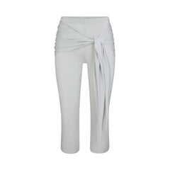 CUPRO JERSEY WRAP CAPRI | PEARL