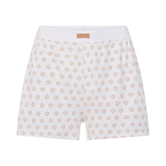 COTTON RIB LOOSE BOXER | OCHRE HORSESHOE PRINT