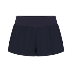 WOVEN COTTON FLUTTER SHORT | NAVY