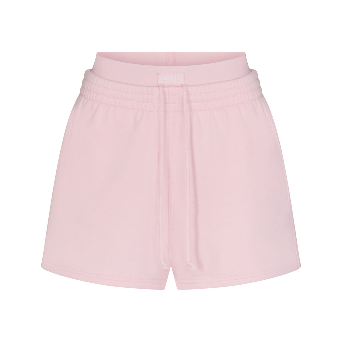 COTTON FLEECE DOUBLE WAISTBAND SHORT | CHERRY BLOSSOM