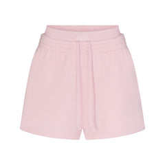 COTTON FLEECE DOUBLE WAISTBAND SHORT | CHERRY BLOSSOM