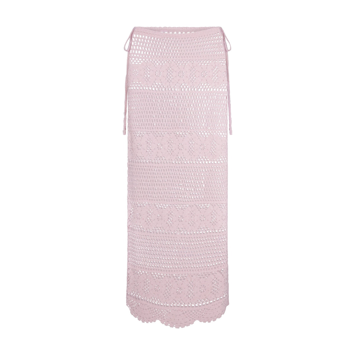 SWIM COVER-UPS CROCHET LONG SKIRT | CHERRY BLOSSOM