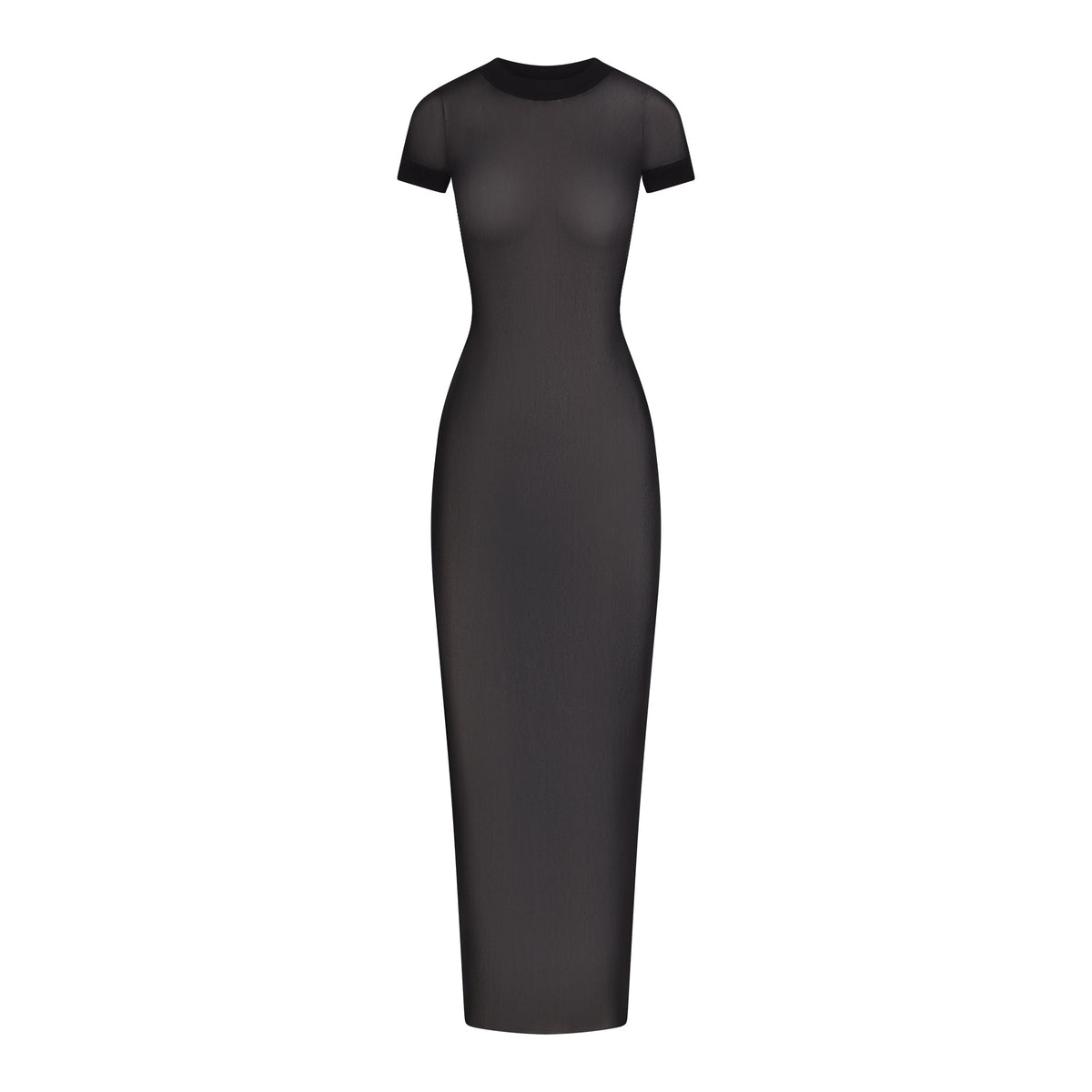 MESH COVER-UPS LONG DRESS | ONYX