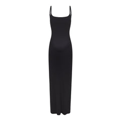 FITS EVERYBODY MATERNITY LONG SLIP DRESS | ONYX
