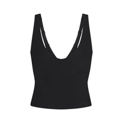 NikeSKIMS STUDIO STRETCH PLUNGE TANK | OBSIDIAN
