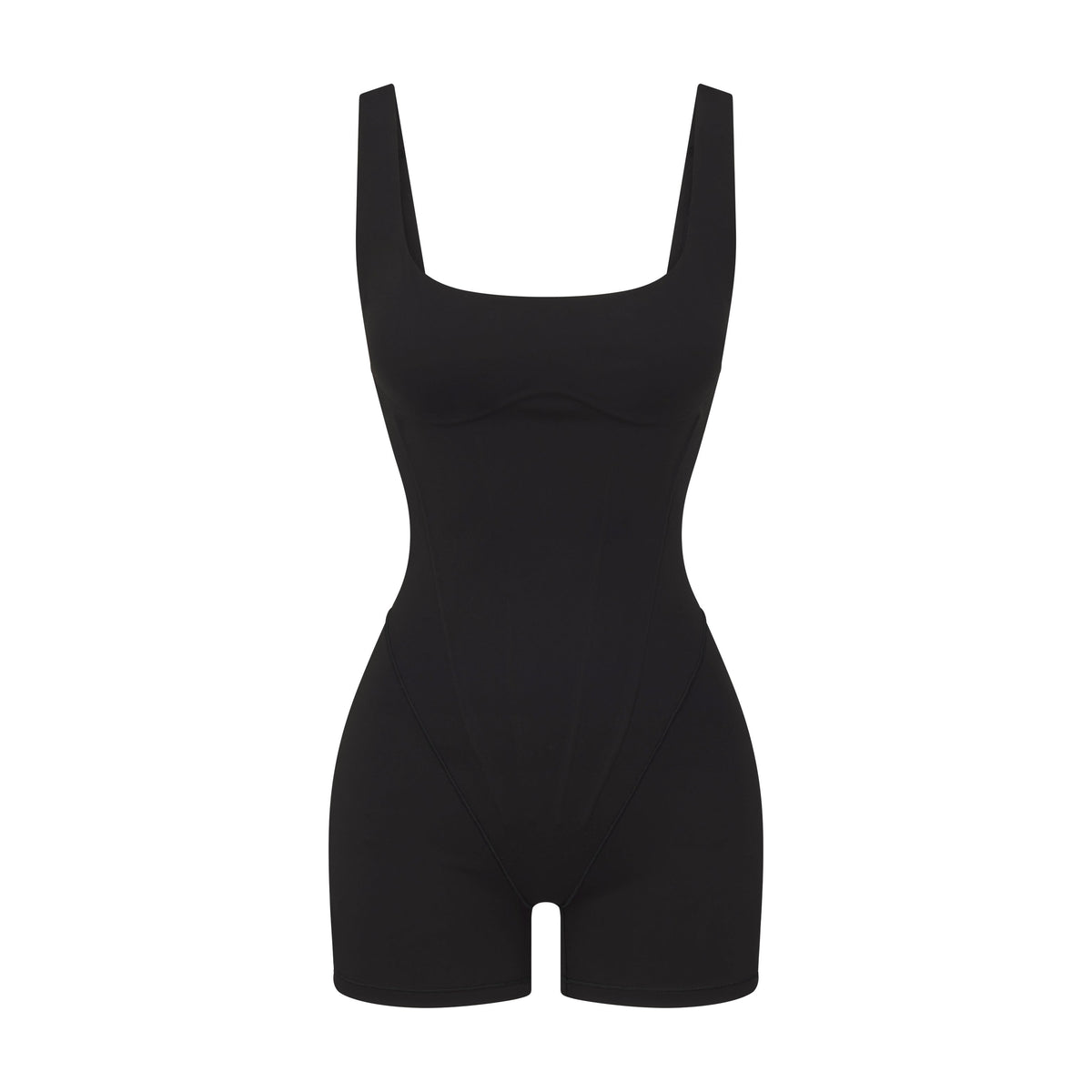NikeSKIMS MATTE CORSET 2" ONE PIECE | OBSIDIAN