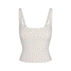 NikeSKIMS MATTE SQUARE NECK TANK | DITSY FLORAL PRINT