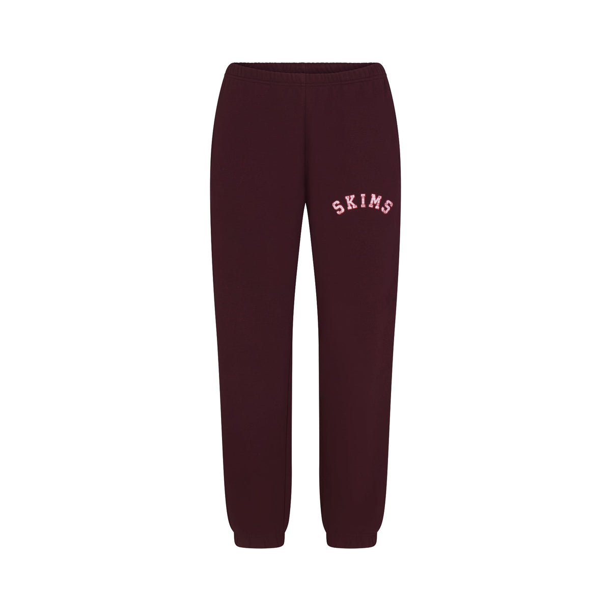 COTTON FLEECE CLASSIC JOGGER | CURRANT ARCHED SKIMS PLAID