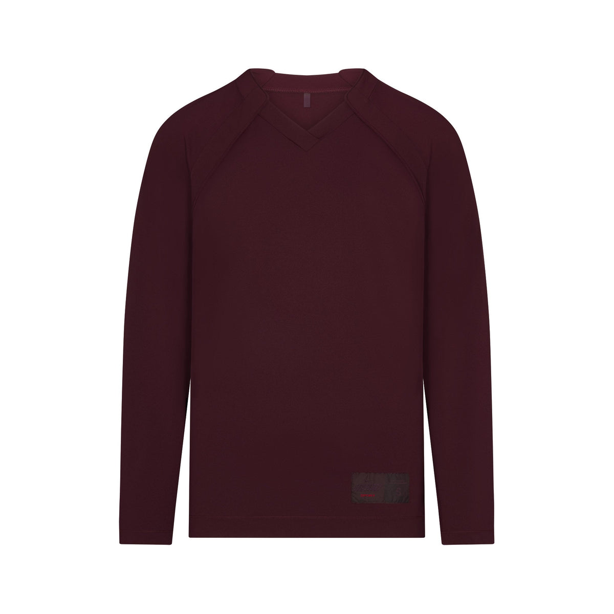 NikeSKIMS AIRY V-NECK OVERSIZED LONG SLEEVE TOP | CURRANT