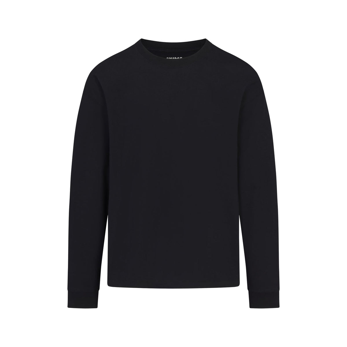HEAVYWEIGHT COTTON MENS RELAXED LONG SLEEVE T-SHIRT | OBSIDIAN