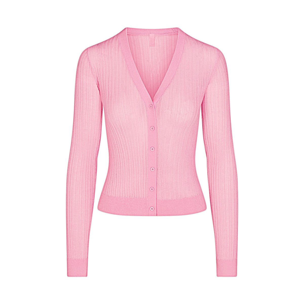 SHEER KNIT CARDIGAN | PEONY