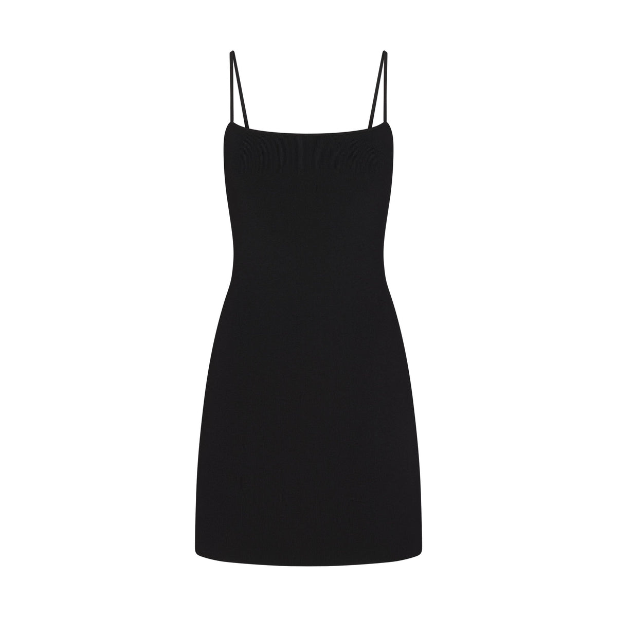 REFINED KNIT MINI DRESS | OBSIDIAN