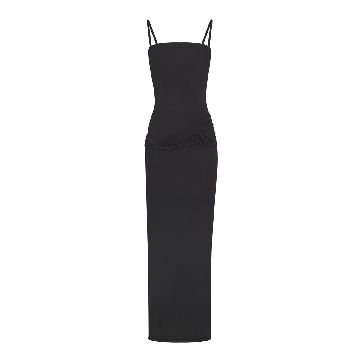 VETTESE X SKIMS SHEER MODAL LONG DRESS | ONYX