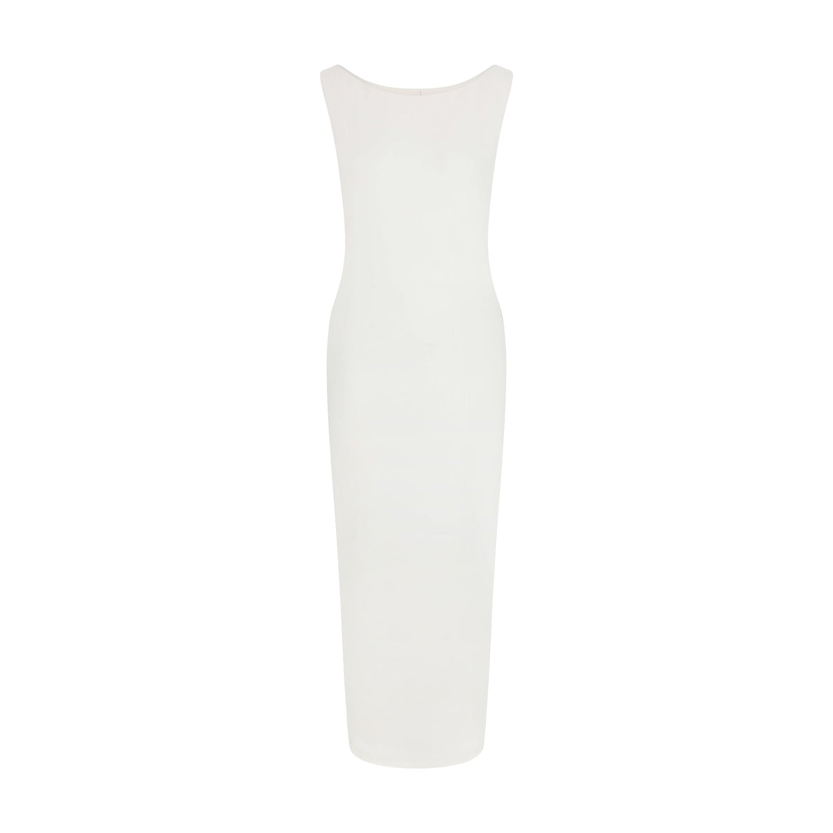 SMOOTH LAYERS CUT OUT LONG DRESS | EGRET