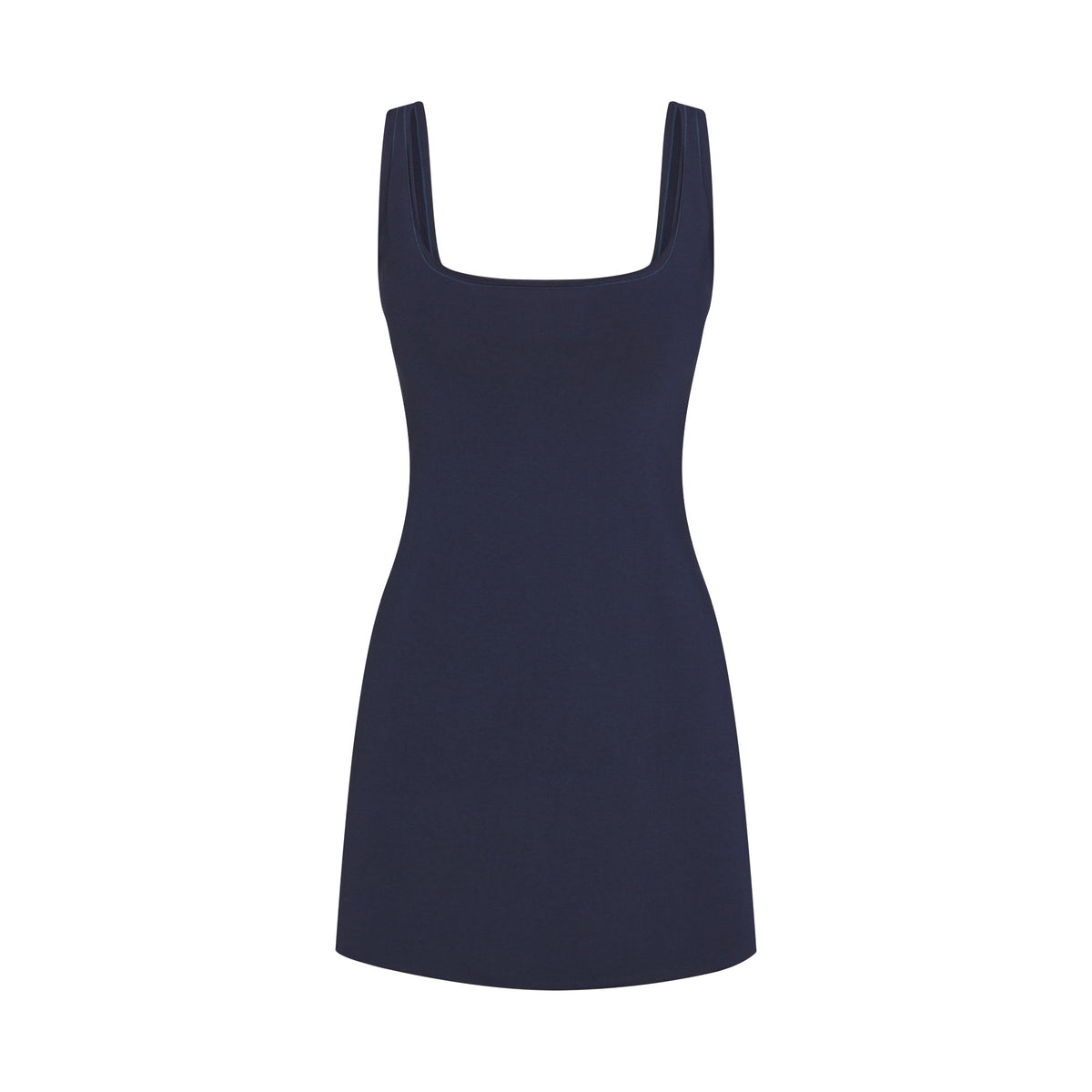 COTTON JERSEY MINI DRESS | NAVY