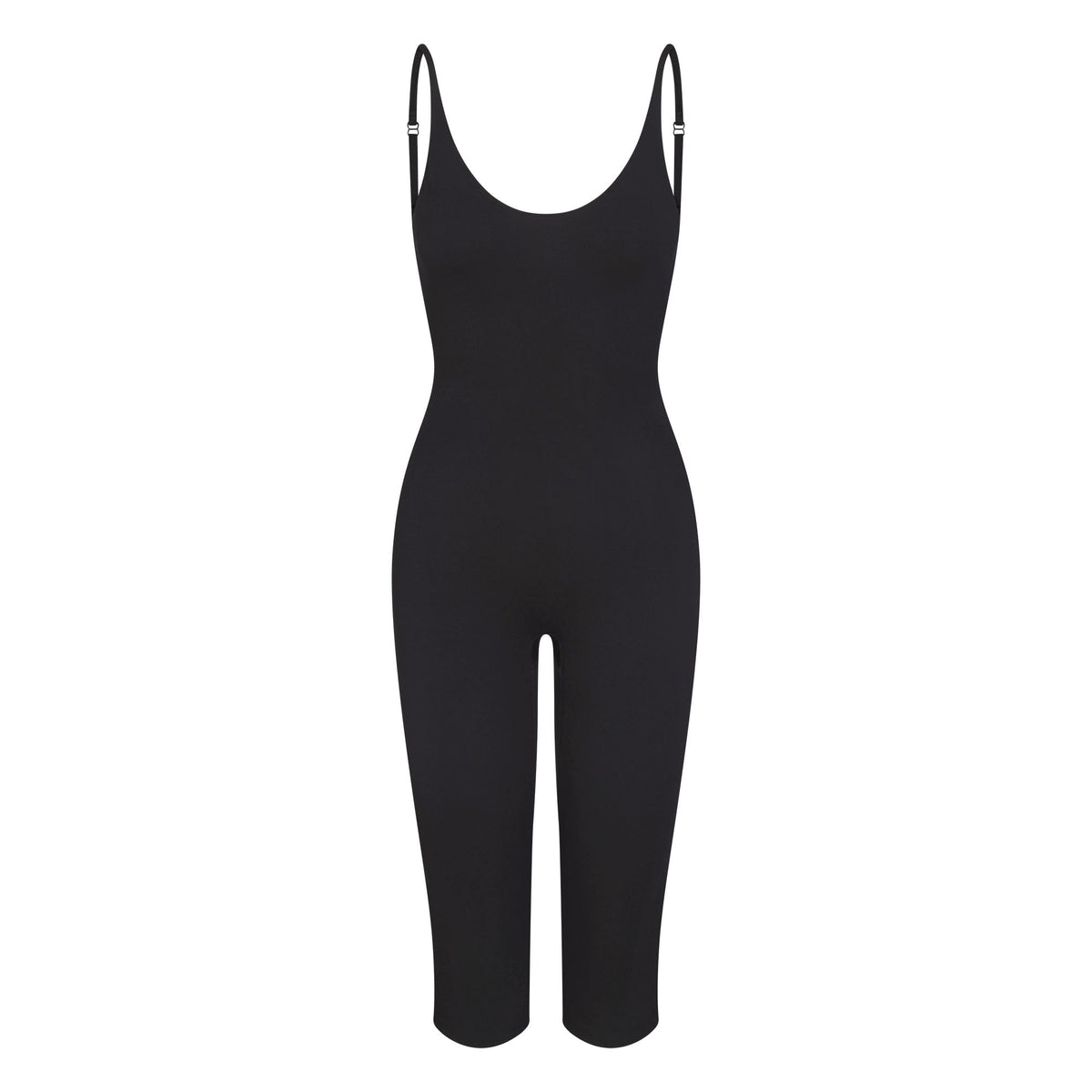 SMOOTH LAYERS CAPRI CATSUIT | OBSIDIAN