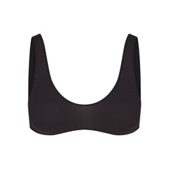 WOOL RIB BRALETTE | OBSIDIAN