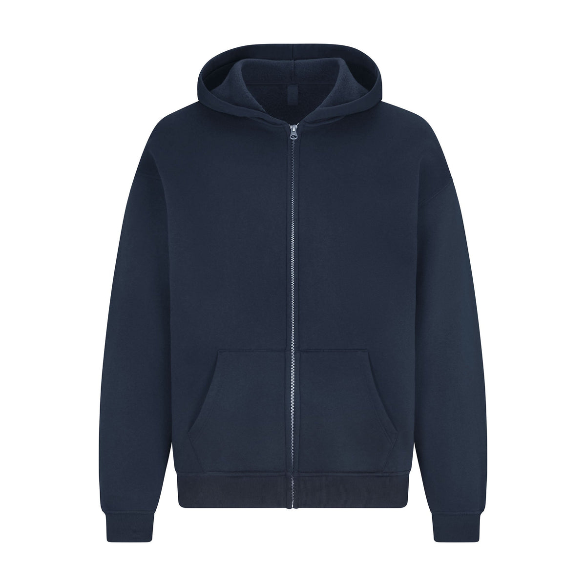 FLEECE LOUNGE MENS RELAXED ZIP UP HOODIE | NAVY