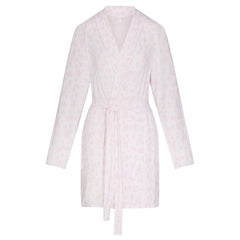SKIMS SLEEP SHORT ROBE | SNOW DELICATE FLORAL PRINT