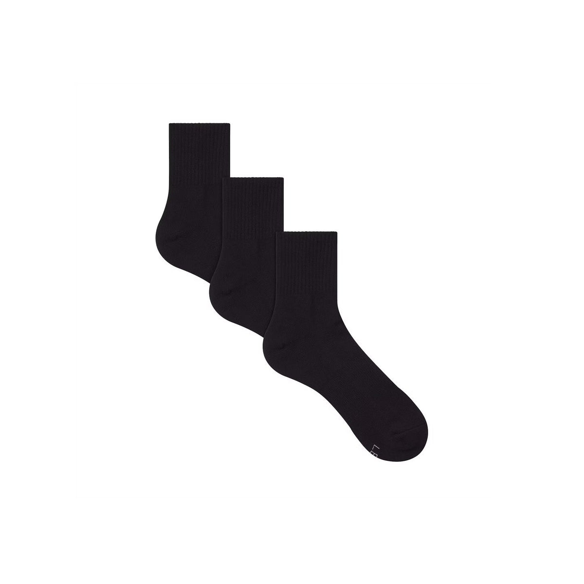MENS 3/4 CREW SOCK 3-PACK | ONYX