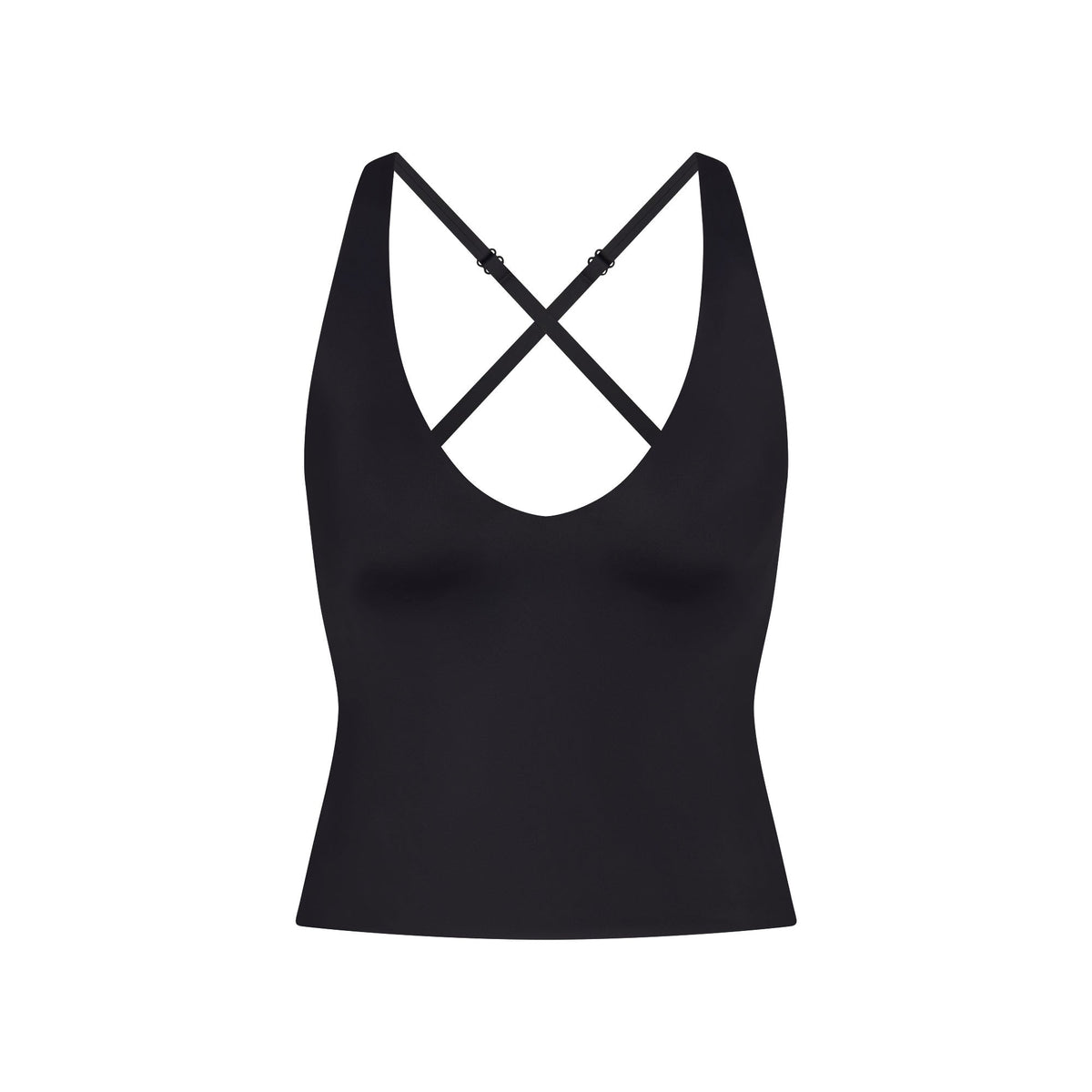 NikeSKIMS SHINE V-NECK TANK | OBSIDIAN