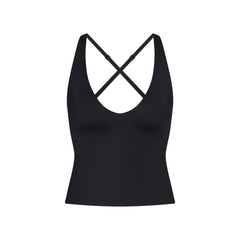 NikeSKIMS SHINE V-NECK TANK | OBSIDIAN