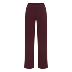 COTTON JERSEY STRAIGHT LEG PANT | CURRANT