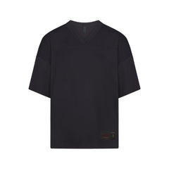 NikeSKIMS AIRY V-NECK OVERSIZED TOP | OBSIDIAN