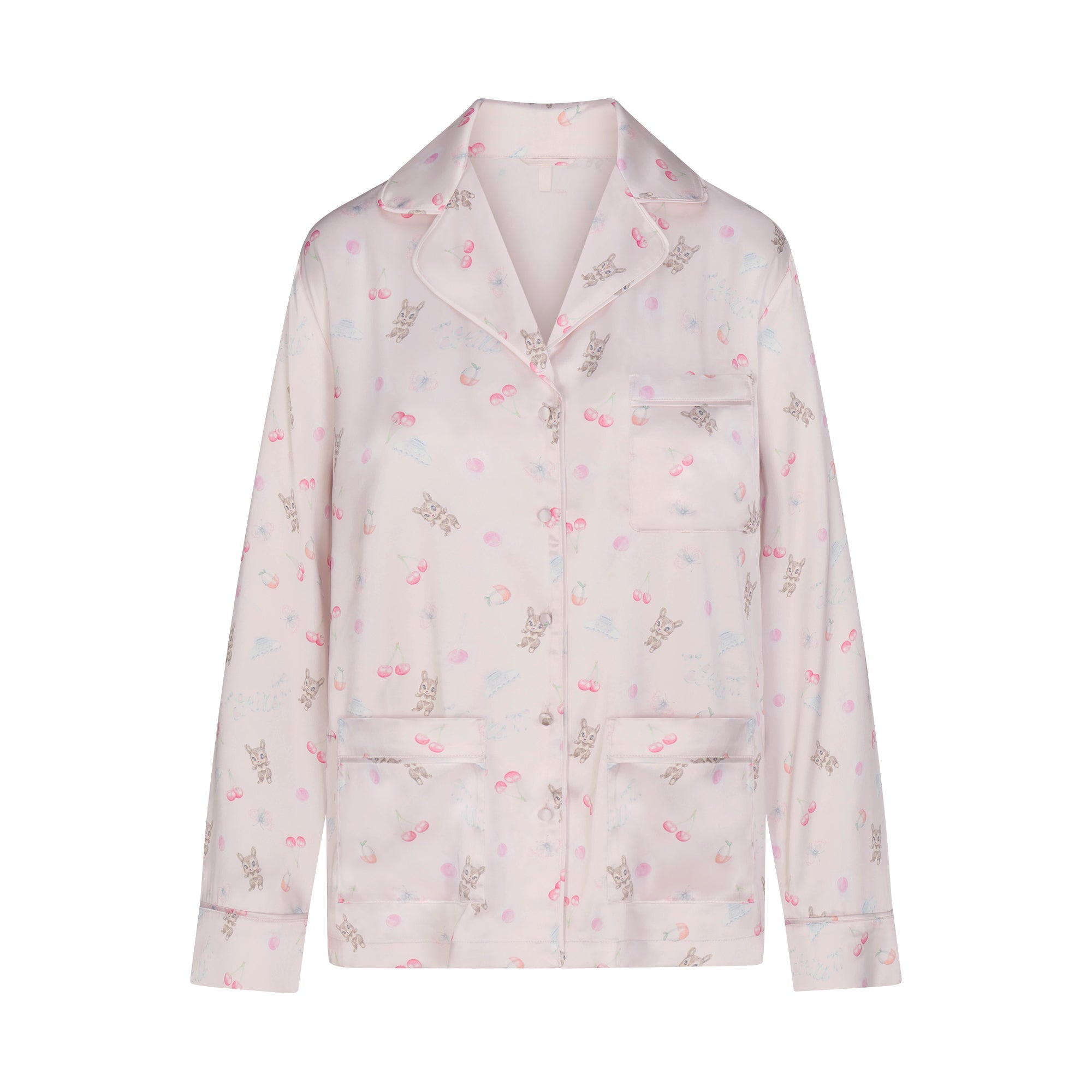 WOVEN SHINE LONG SLEEP SET | BARELY PINK SNACK BAG